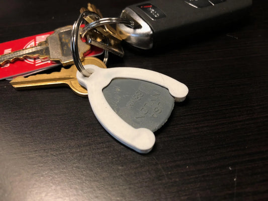 3d Printed Keychain Guitar Pick Holder